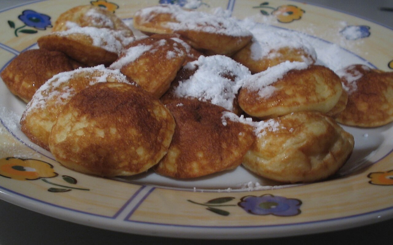 Dutch poffertjes.
