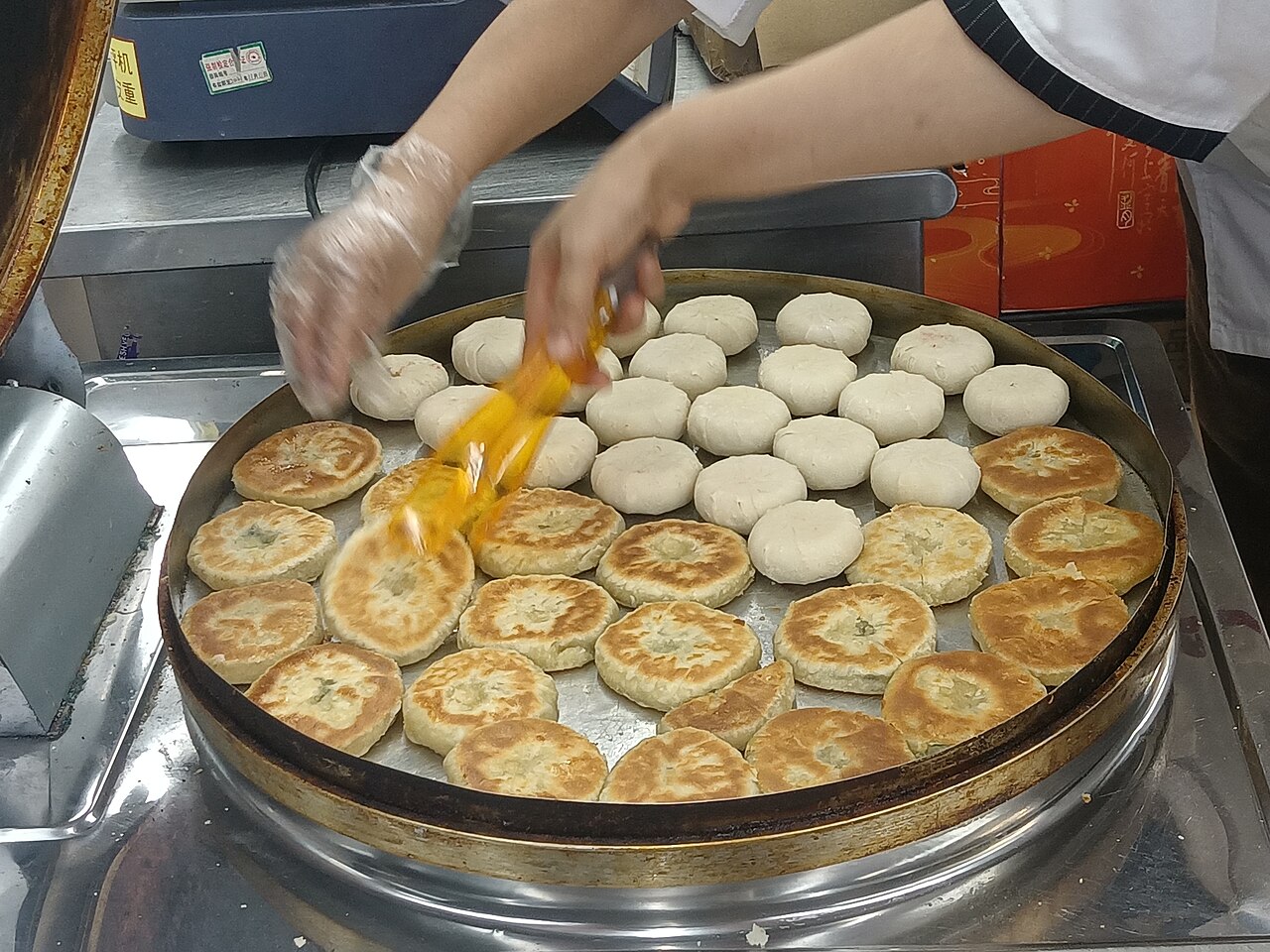Chinese scallion pancakes.